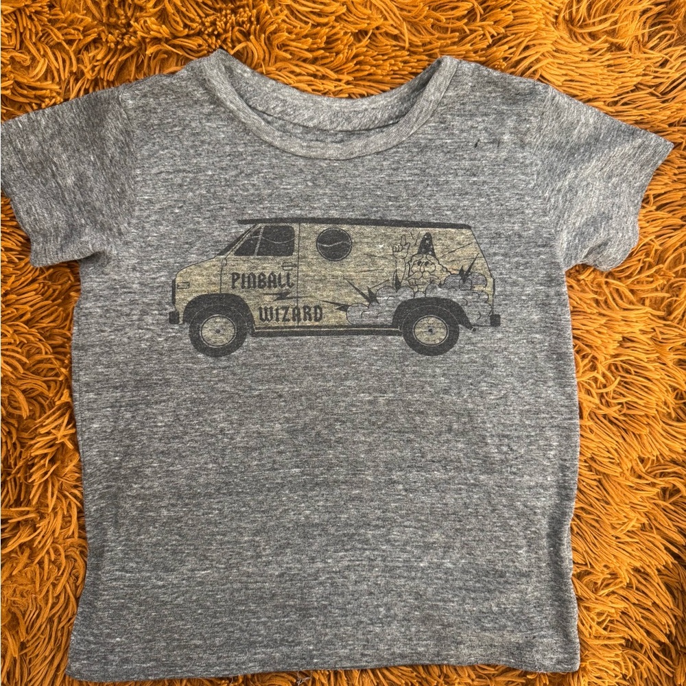 Gray Pinball Wizard Kids Tee